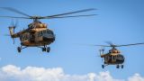 В Афганистане столкнулись и разбились два военных вертолета