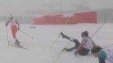 Из-за метели в Сочи случился массовый завал лыжниц