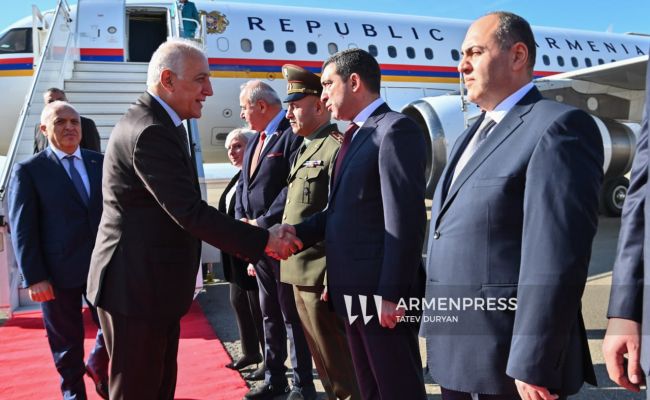 Президент Армении прибыл в Тбилиси с официальным визитом
