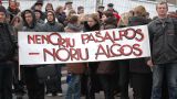 В Литве педагоги после встречи с министром решили продолжить забастовку