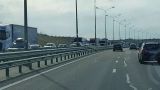 Пробка на подъезде к Крымскому мосту практически исчезла