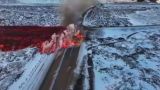 Страшная сила: вулкан Фаградальсфьядль в Исландии дал лаву в трещину — видео