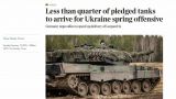 The Times: Украина может получить к апрелю не больше 50 западных танков