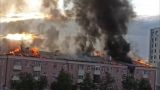 В Казани загорелась кровля пятиэтажного дома