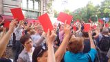 «Красная карточка правительству»: в Петербурге задержали около 20 человек
