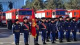 Россия передала Киргизии 40 новых пожарных автомобилей