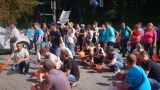 В Киеве у здания Кабмина митингуют шахтеры, требуя повышения зарплат