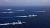 Военный флот КНР проводит учения с боевыми стрельбами недалеко от берегов Тайваня