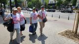 Флешмоб в Кишиневе: люди в футболках с текстом «ЕС, не поддерживай режим Санду»