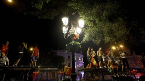 In Spain, the celebration of victory at the World Cup turned into a tragedy