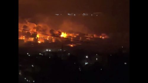 Кадры пожара на НПЗ в Туапсе облетели мир — по дронам ВСУ активно били из пулеметов