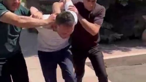 Footage of the detention of the desecrator of the "Mother Armenia" memorial has appeared